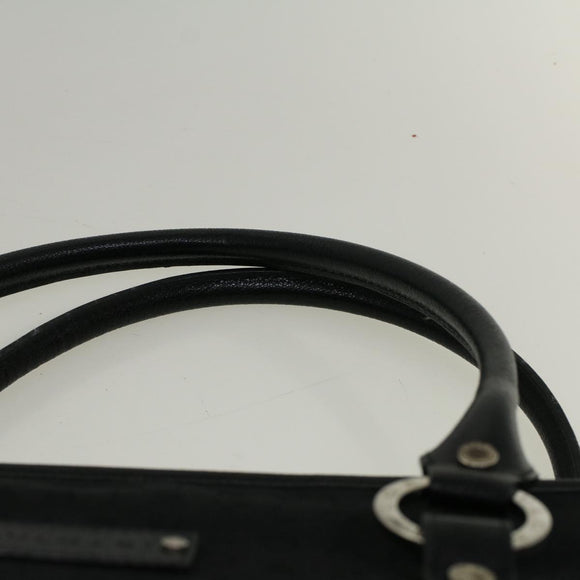 BVLGARI Tote Bag Canvas Black Auth bs8797