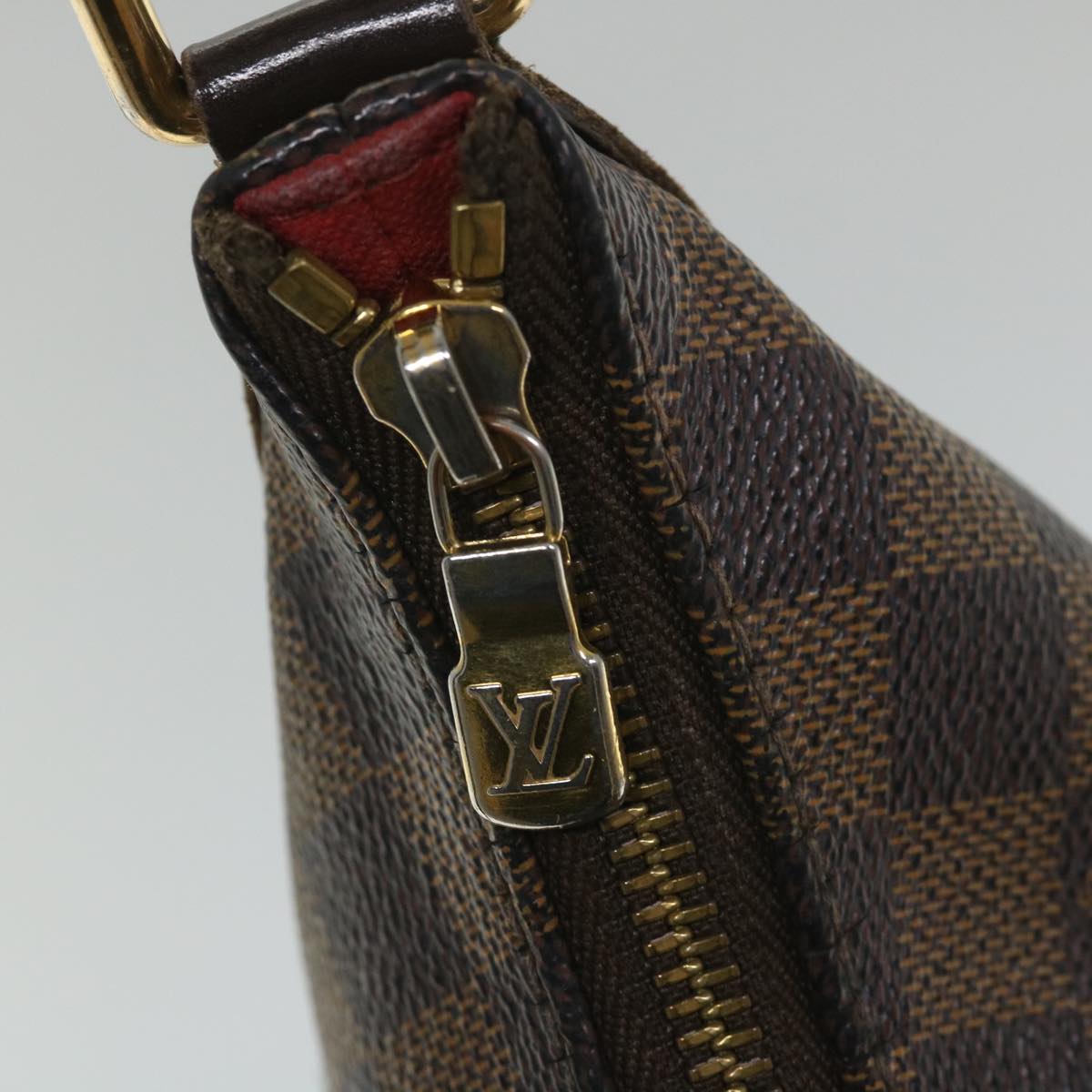 LOUIS VUITTON Damier Ebene Bloomsbury PM Shoulder Bag N42251 LV Auth bs8810