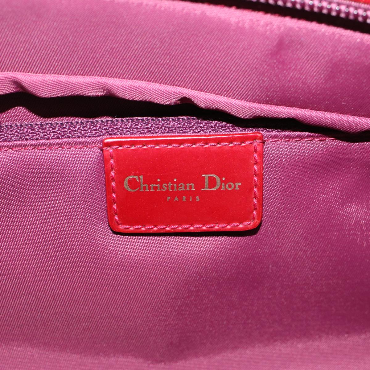 Christian Dior Shoulder Bag Nylon Red Auth bs8812