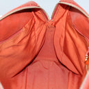 CHANEL Shoulder Bag Leather Orange CC Auth bs8843-22