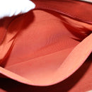 CHANEL Shoulder Bag Leather Orange CC Auth bs8843-24