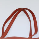 CHANEL Shoulder Bag Leather Orange CC Auth bs8843-14