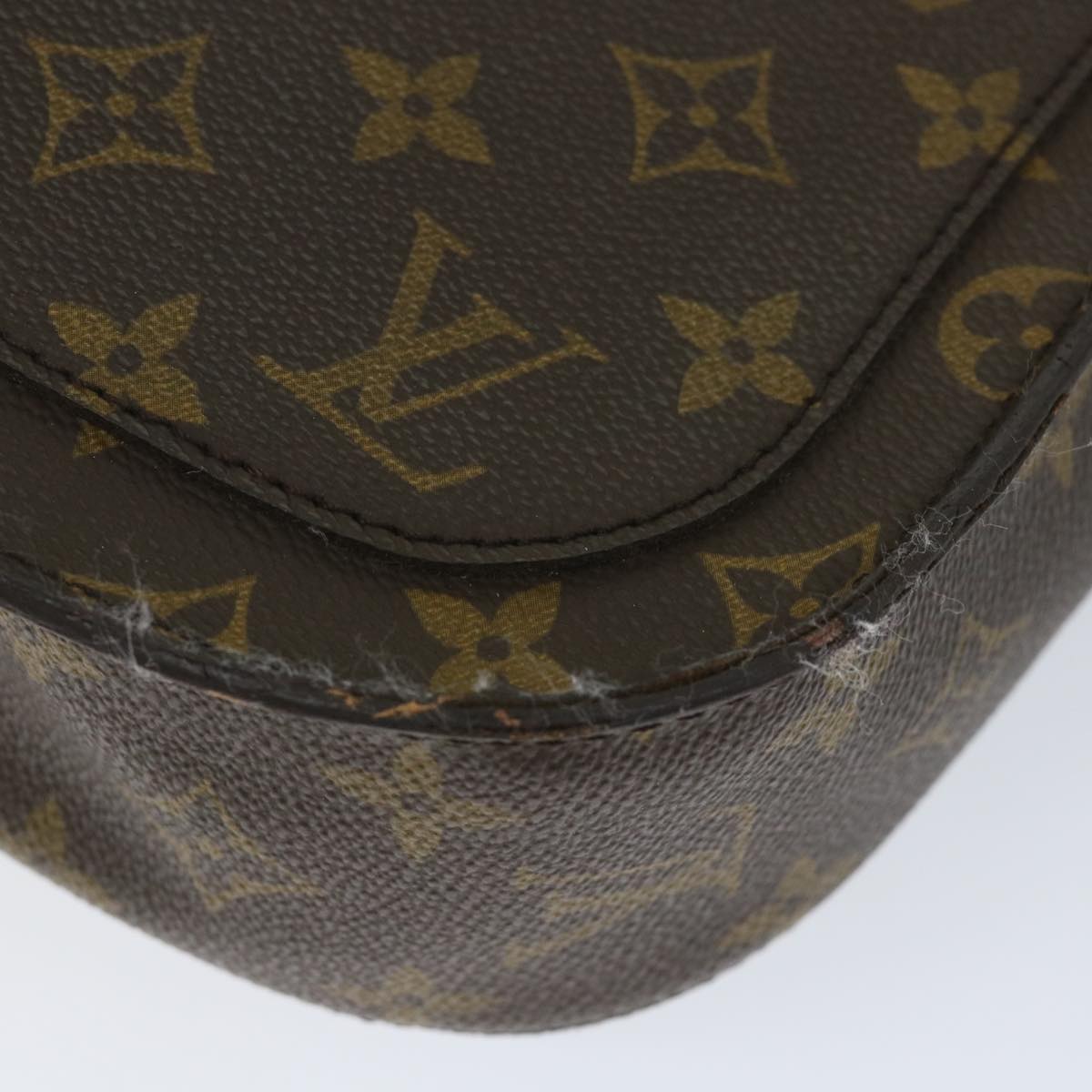 LOUIS VUITTON Monogram Saint Cloud GM Shoulder Bag M51242 LV Auth bs8936