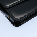 CELINE Shoulder Bag Leather Navy Auth bs8957-8