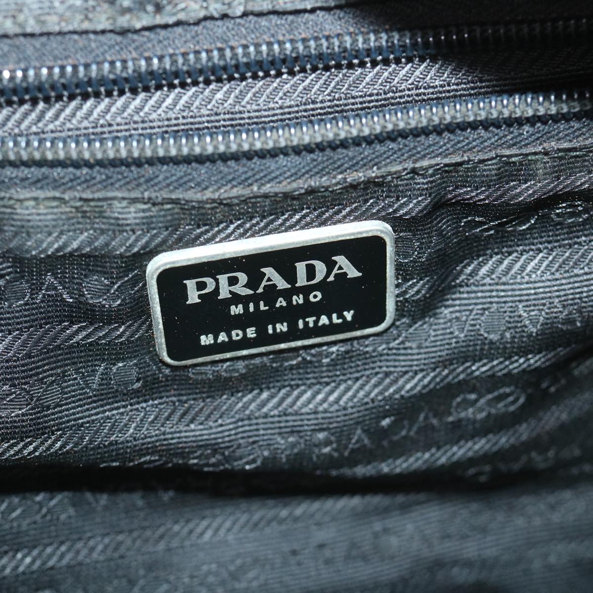 PRADA Shoulder Bag Nylon Black Auth bs9005