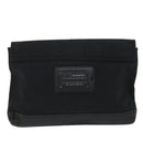 BALENCIAGA Clutch Bag Canvas Black Auth bs9026-2