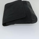 BALENCIAGA Clutch Bag Canvas Black Auth bs9026-4