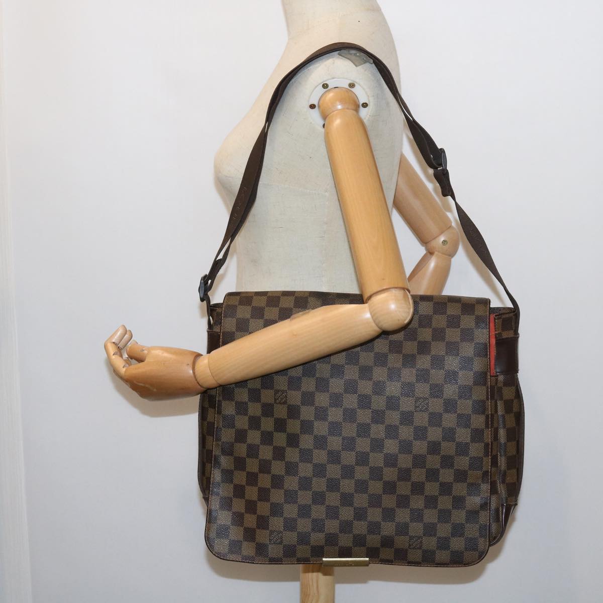 LOUIS VUITTON Damier Ebene Pastille Shoulder Bag N45258 LV Auth bs9035