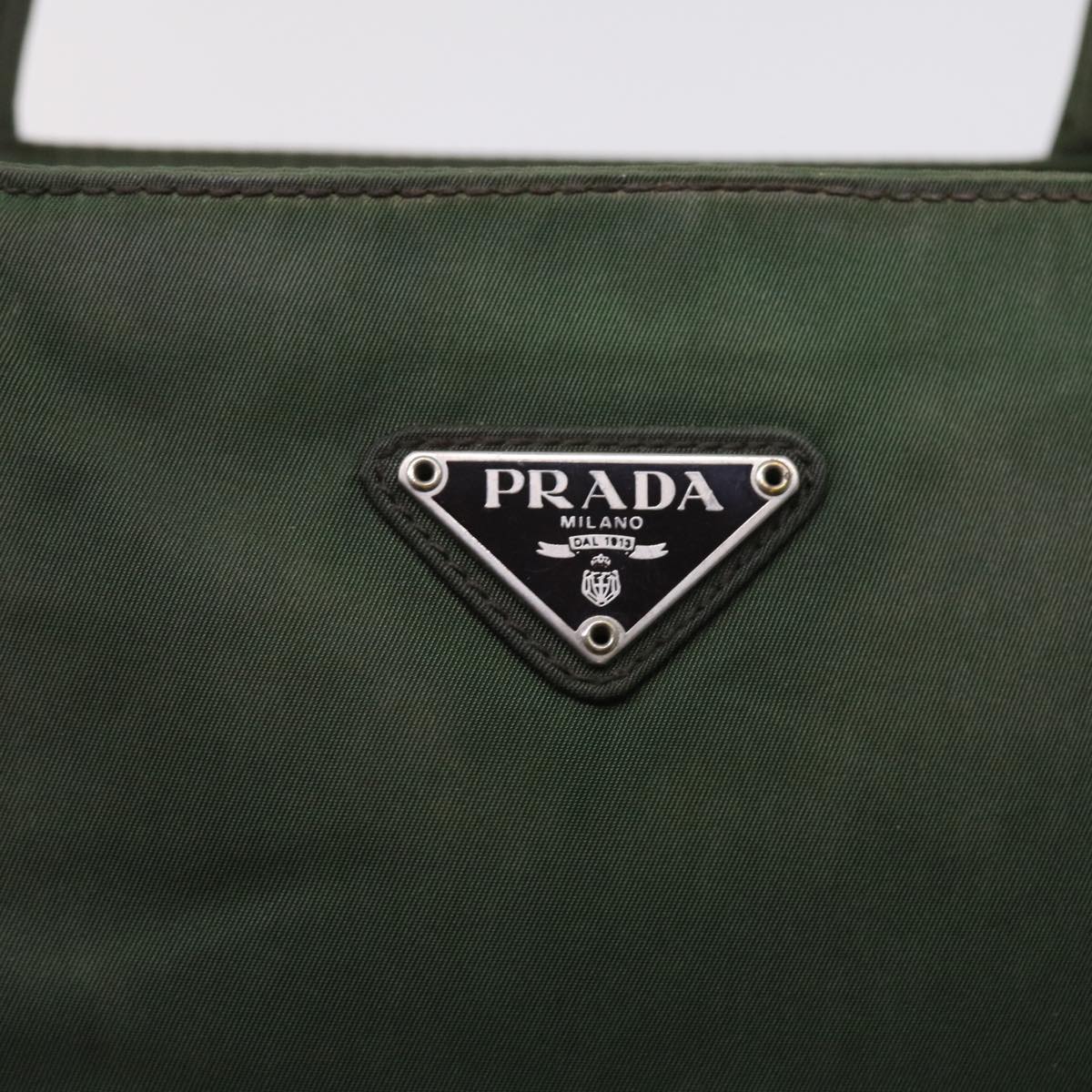 PRADA Shoulder Bag Nylon Green Auth bs9088