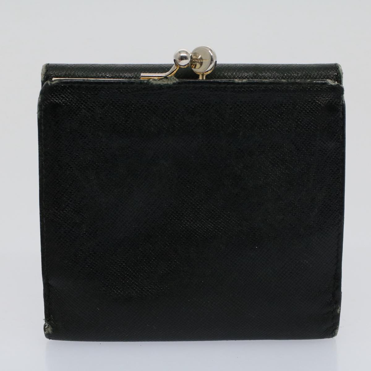 Salvatore Ferragamo Gancini Wallet Leather 6Set Black Auth bs9114