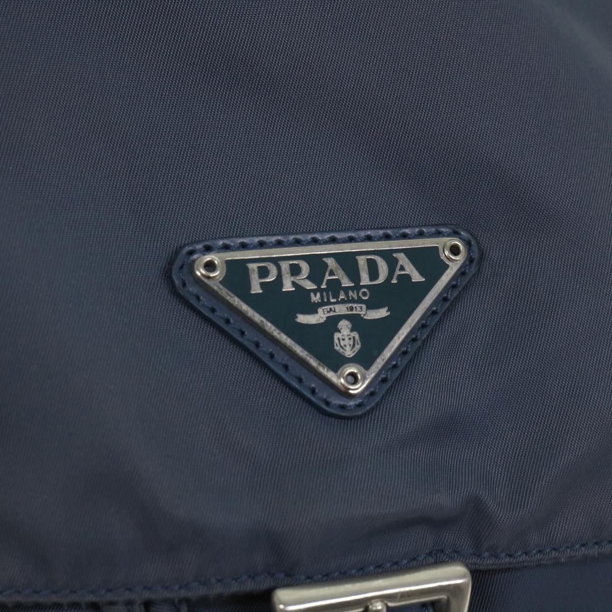 PRADA Backpack Nylon Navy Auth bs9144
