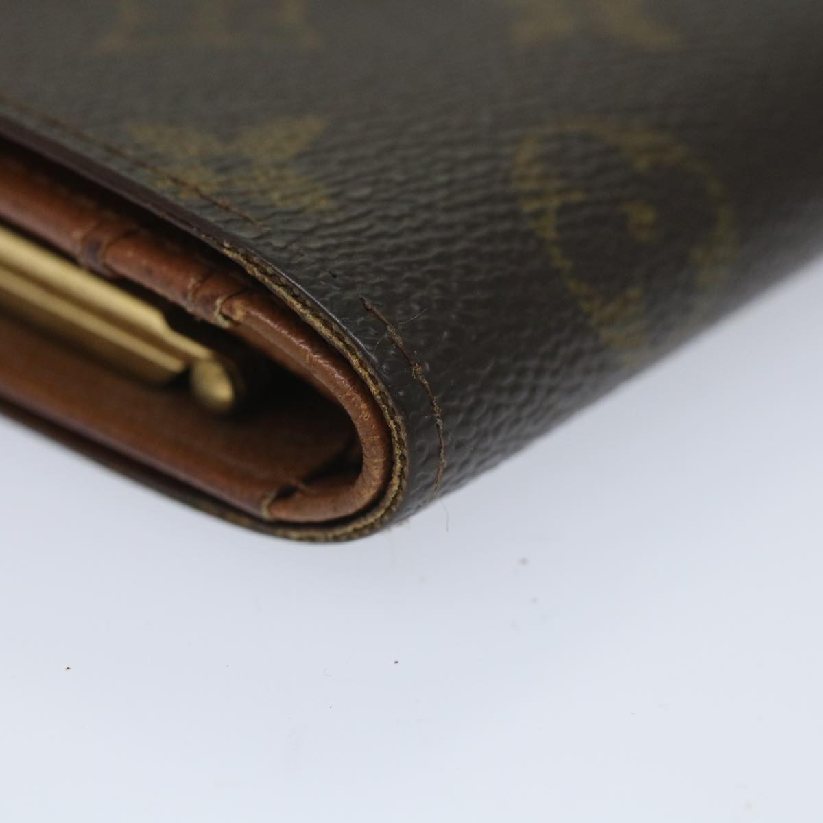 LOUIS VUITTON Monogram Porte Monnaie Billets Viennois Wallet M61663 Auth bs9191