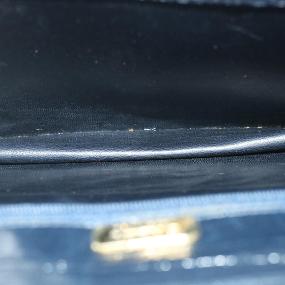 BALLY Shoulder Bag Leather Black Auth bs9210