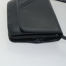 BALLY Shoulder Bag Leather Black Auth bs9210-3