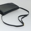 BALLY Shoulder Bag Leather Black Auth bs9210-7