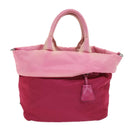 PRADA Hand Bag Nylon 2way Pink Auth bs9228-13
