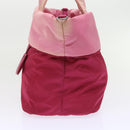 PRADA Hand Bag Nylon 2way Pink Auth bs9228-3