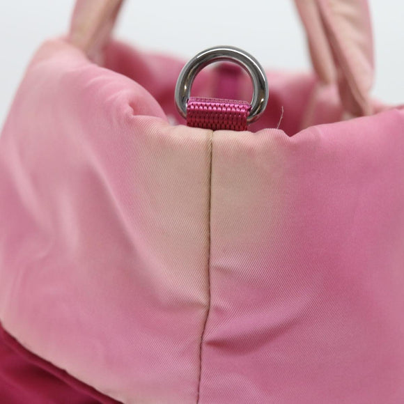 PRADA Hand Bag Nylon 2way Pink Auth bs9228