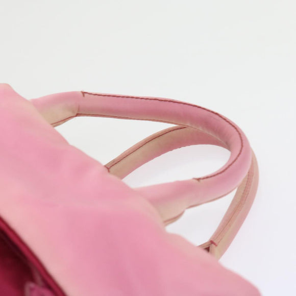 PRADA Hand Bag Nylon 2way Pink Auth bs9228