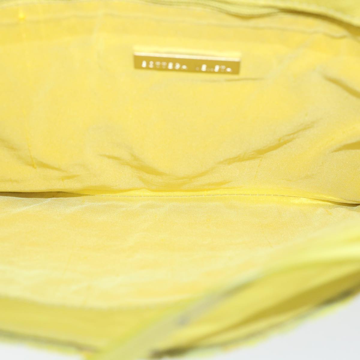 BOTTEGA VENETA INTRECCIATO Tote Bag Harako leather Yellow Auth bs9235