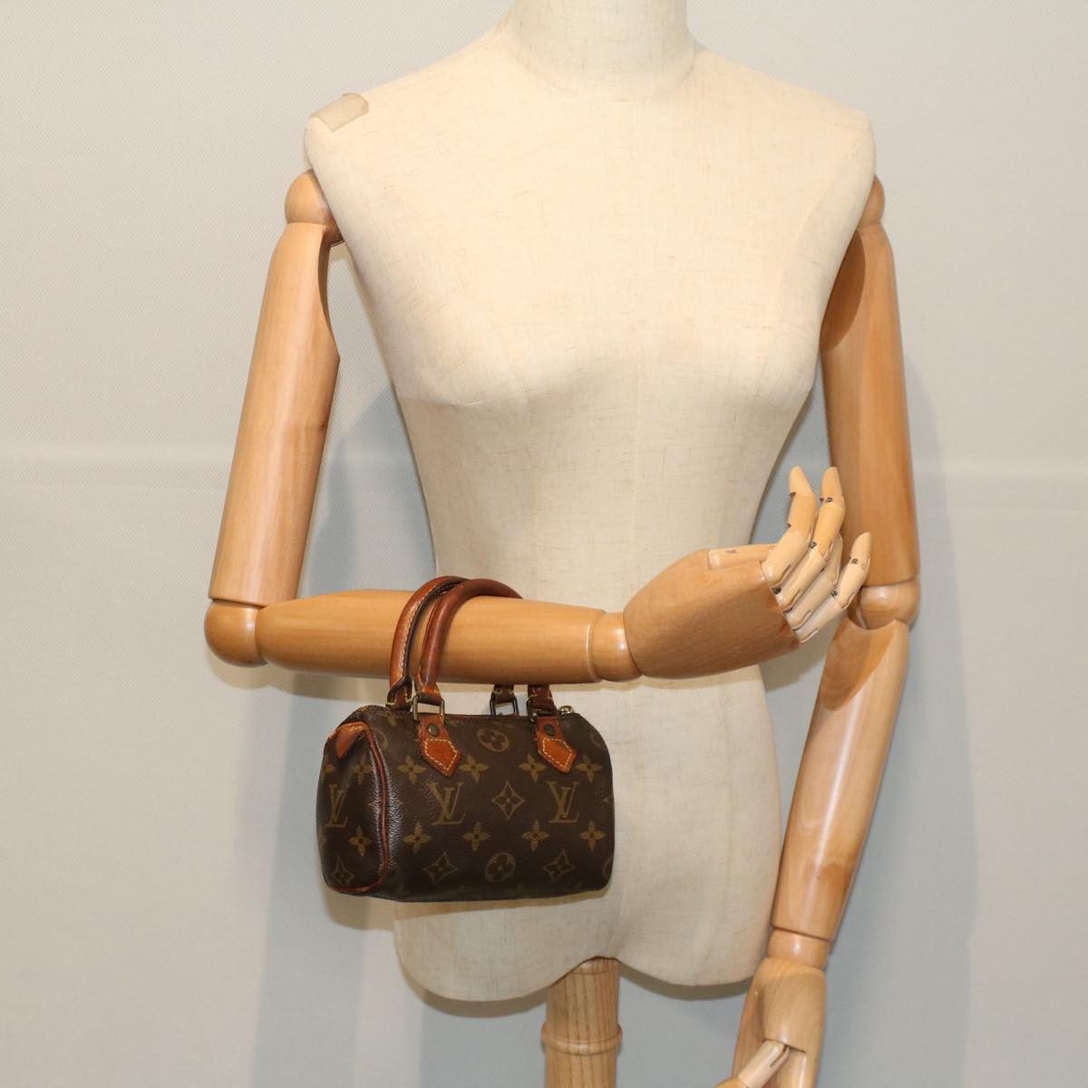 LOUIS VUITTON Monogram Mini Speedy Hand Bag M41534 LV Auth bs9245