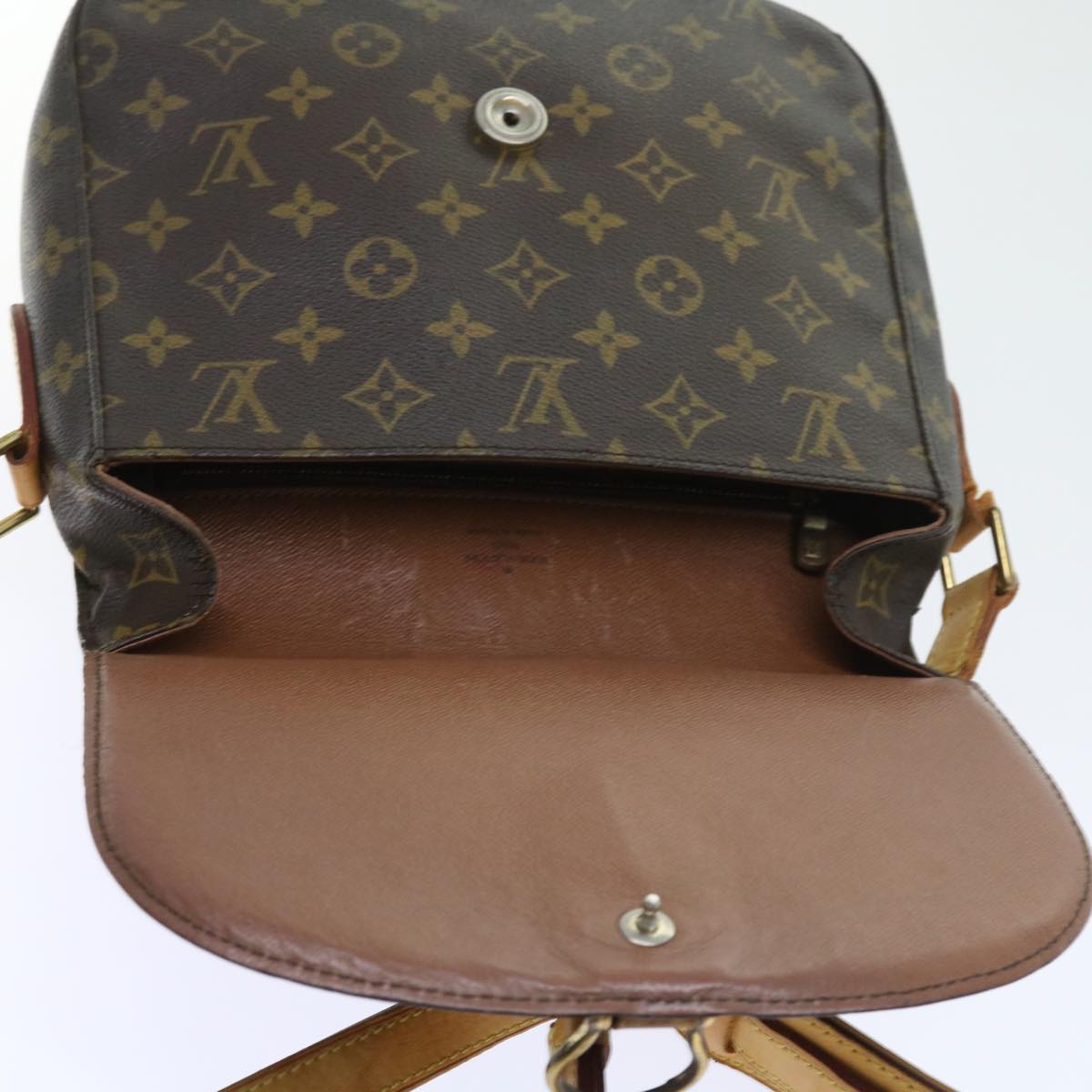 LOUIS VUITTON Monogram Saint Cloud GM Shoulder Bag M51242 LV Auth bs9303