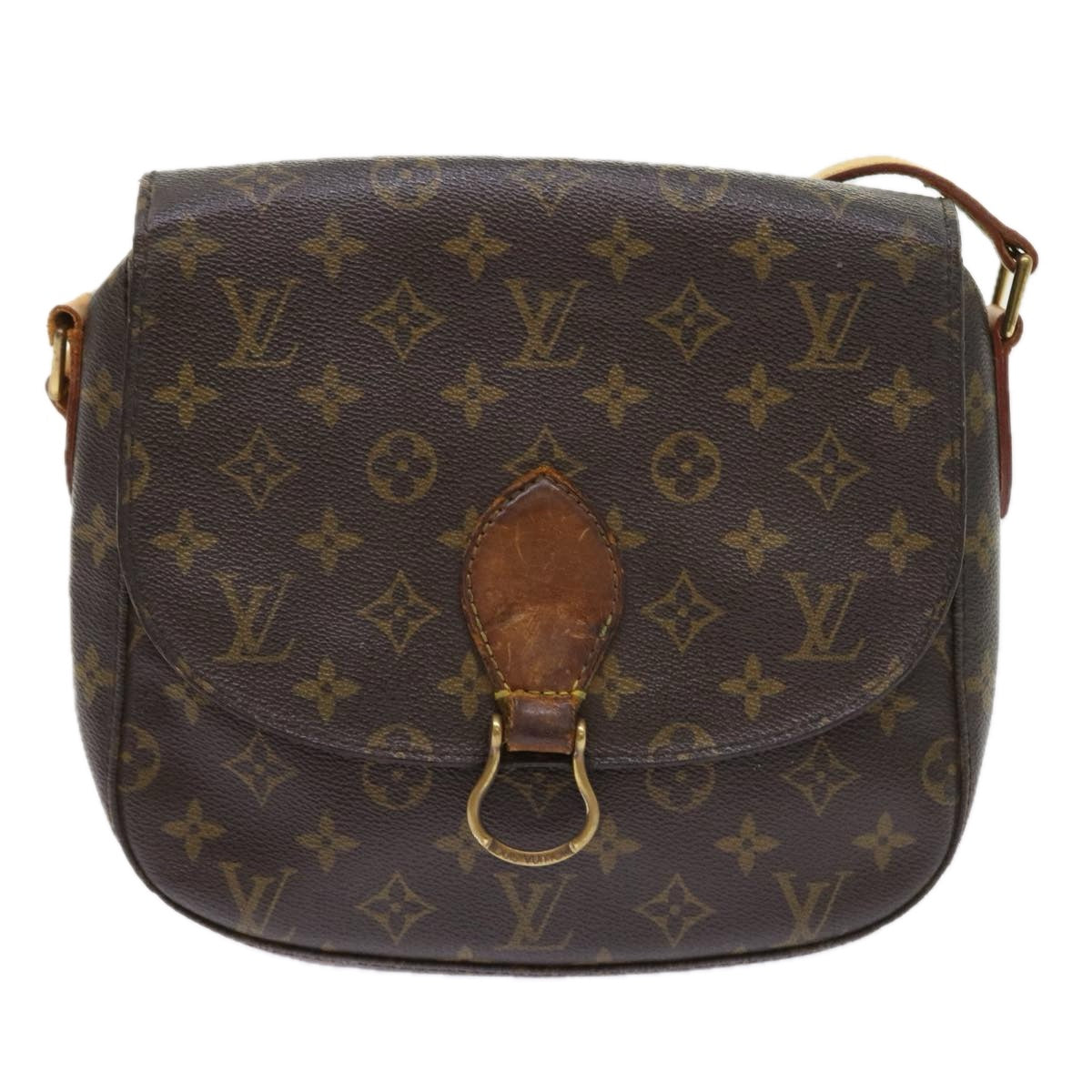 LOUIS VUITTON Monogram Saint Cloud GM Shoulder Bag M51242 LV Auth bs9303