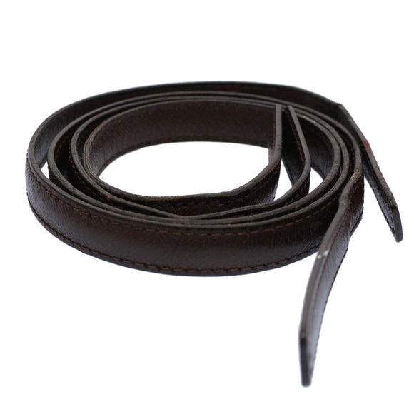 LOUIS VUITTON Shoulder Strap For Male Leather 19.7""""""""-22"""""""" Brown LV Auth bs9322