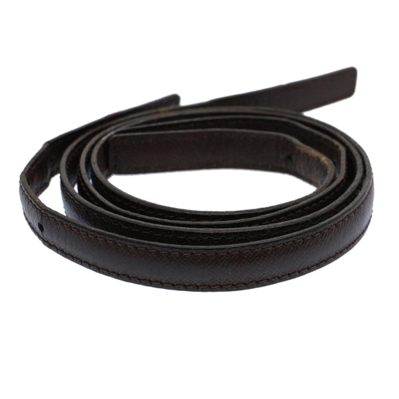 LOUIS VUITTON Shoulder Strap For Male Leather 19.7""""""""-22"""""""" Brown LV Auth bs9322