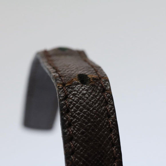 LOUIS VUITTON Shoulder Strap For Male Leather 19.7""""""""-22"""""""" Brown LV Auth bs9322