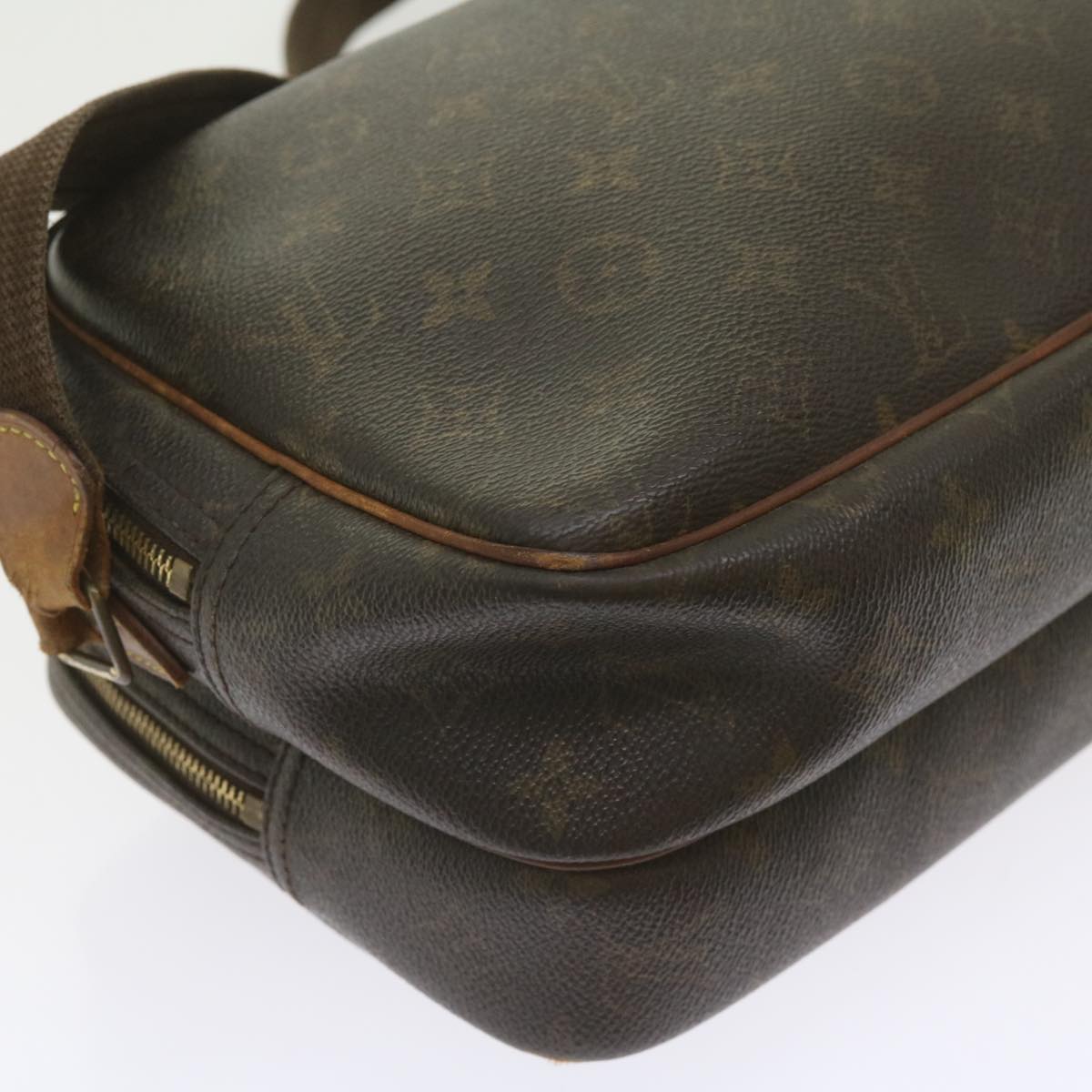 LOUIS VUITTON Monogram Reporter PM Shoulder Bag M45254 LV Auth bs9424