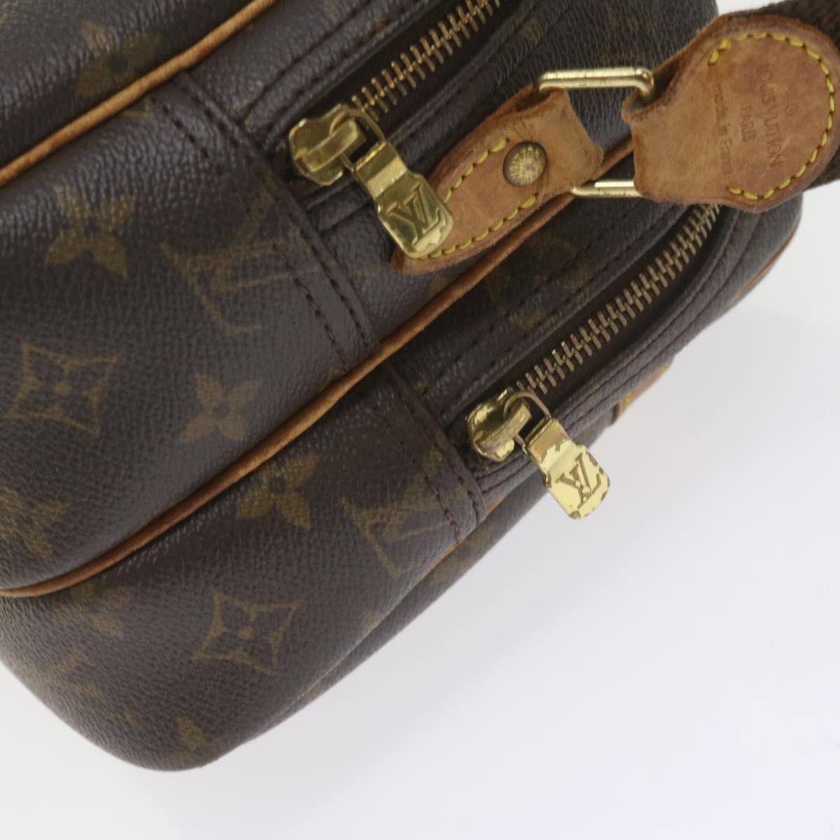 LOUIS VUITTON Monogram Reporter PM Shoulder Bag M45254 LV Auth bs9425