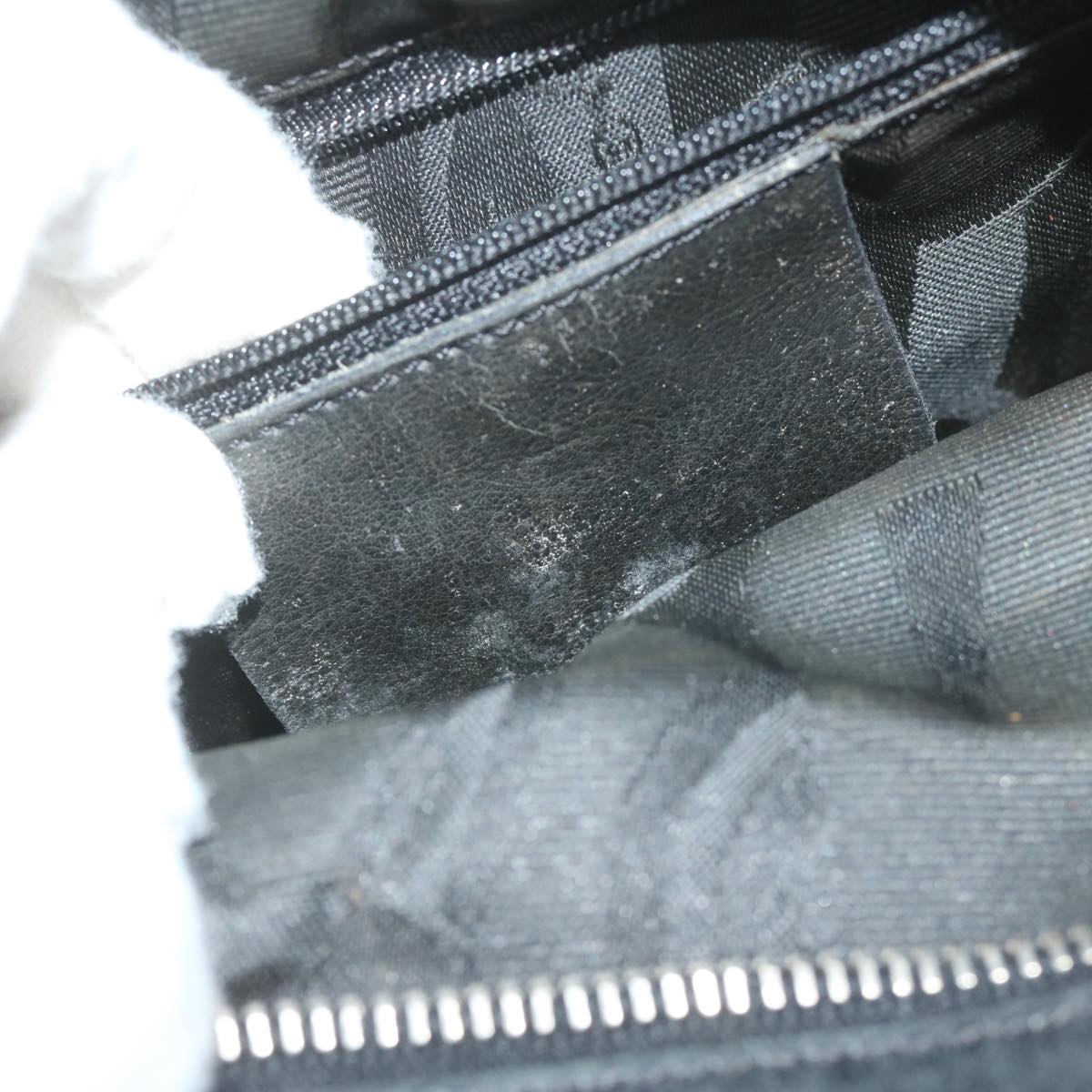 Salvatore Ferragamo Hand Bag PVC Canvas 2Set Black Auth bs9435