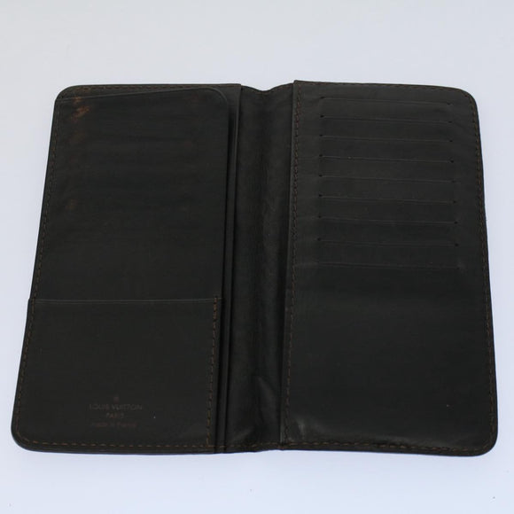 LOUIS VUITTON Utah Porte Valeurs Cartes Credit Billfold Brown M92999 Auth bs9481