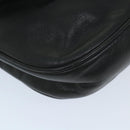 BALLY Shoulder Bag Leather Black Auth bs9505-15