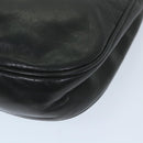 BALLY Shoulder Bag Leather Black Auth bs9505-16