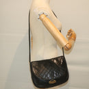 BALLY Shoulder Bag Leather Black Auth bs9505-21