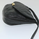 BALLY Shoulder Bag Leather Black Auth bs9505-4