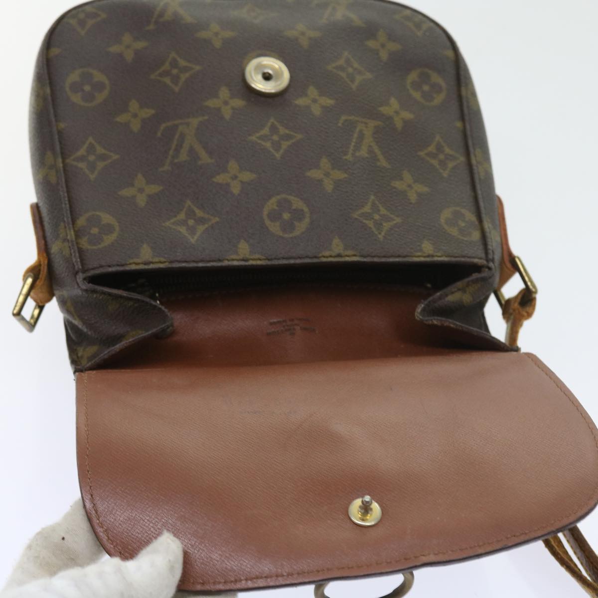 LOUIS VUITTON Monogram Saint Cloud MM Shoulder Bag M51243 LV Auth bs9518