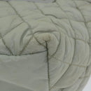 CHANEL Cococoon Hand Bag Nylon Gray CC Auth bs9551-14