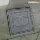 CHANEL Cococoon Hand Bag Nylon Gray CC Auth bs9551-17