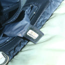 CHANEL Cococoon Hand Bag Nylon Gray CC Auth bs9551-12