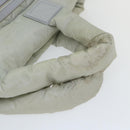 CHANEL Cococoon Hand Bag Nylon Gray CC Auth bs9551-7