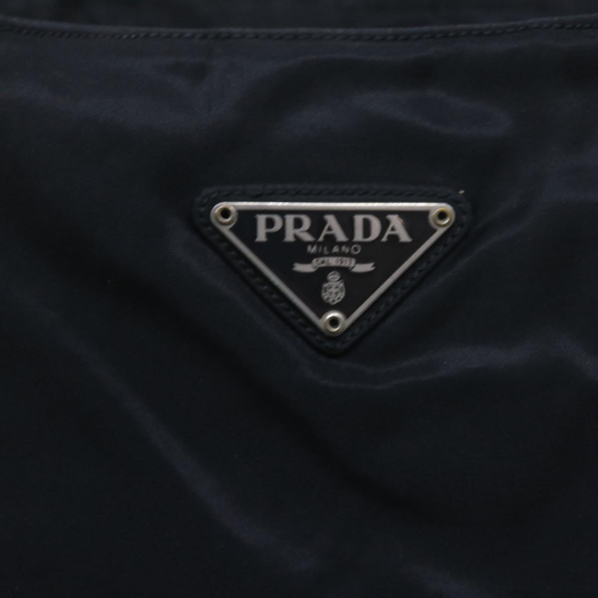 PRADA Shoulder Bag Nylon Black Auth bs9573