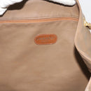 CHANEL Chain Shoulder Bag Patent leather Brown CC Auth bs9580-18