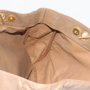 CHANEL Chain Shoulder Bag Patent leather Brown CC Auth bs9580-19