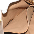 CHANEL Chain Shoulder Bag Patent leather Brown CC Auth bs9580-21