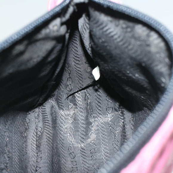 PRADA Pouch Nylon Pink Auth bs9660