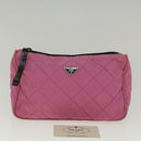 PRADA Pouch Nylon Pink Auth bs9660-12