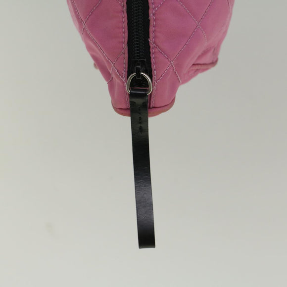 PRADA Pouch Nylon Pink Auth bs9660